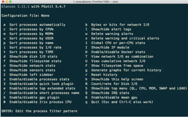 Glances – Linux 上的实时系统监控工具插图1