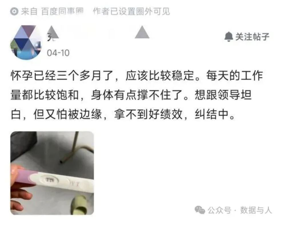 怀孕三个月,工作压力较大,身体有点撑不住了,想跟领导坦白,但怕被边缘。 怀孕三个月,工作压力较大,身体有点撑不住了,想跟领导坦白,但怕被边缘。